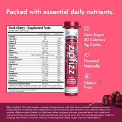 Zipfizz tube open with powder visible displaying portability benefit
