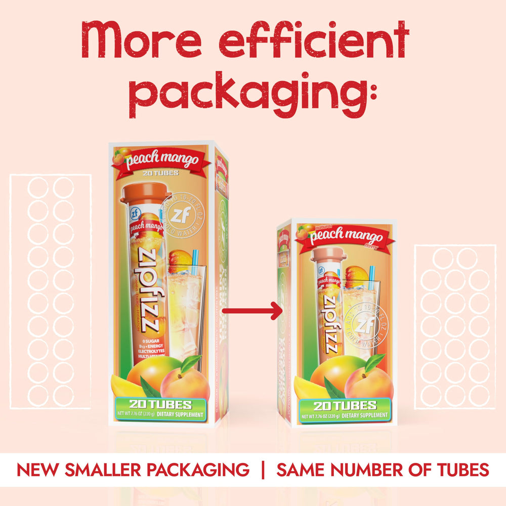Zipfizz being mixed in water to show quick hydration and flavor