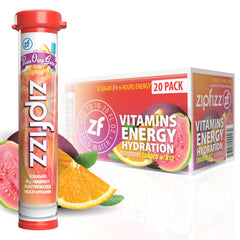 Zipfizz Orange Cream front packets showing quantity and branding, convenient on-the-go