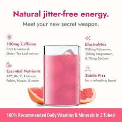 Zipfizz mixed drink in clear bottle illustrating fizz and refreshing energy benefit