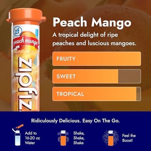 Zipfizz single tube close-up highlighting portable mixed-energy boost