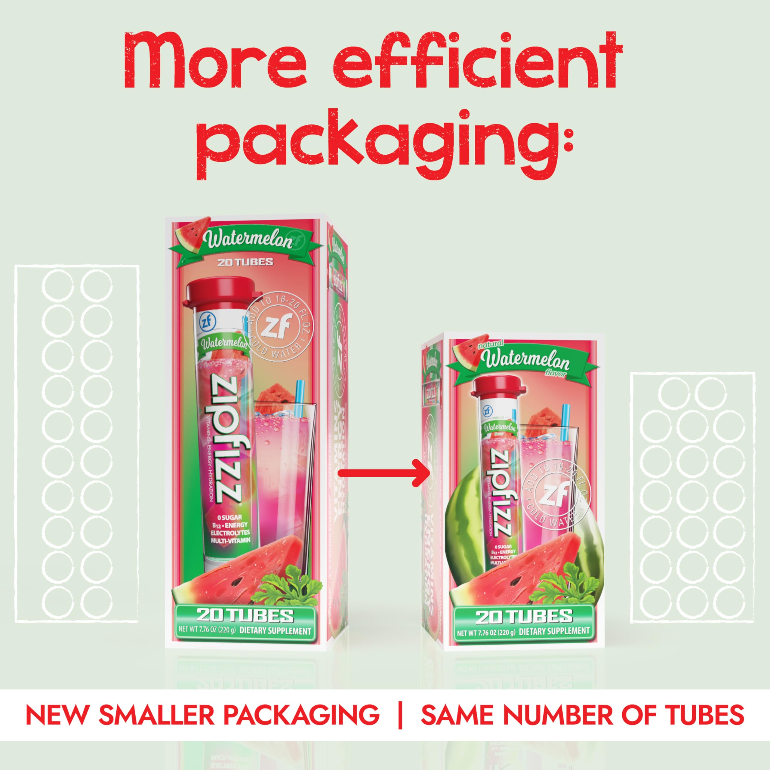 Zipfizz watermelon powder texture in hand showing fine mixable granules for smooth drink