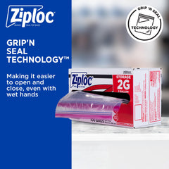 SC Johnson Professional close-up of zipper seal, clear protection benefit