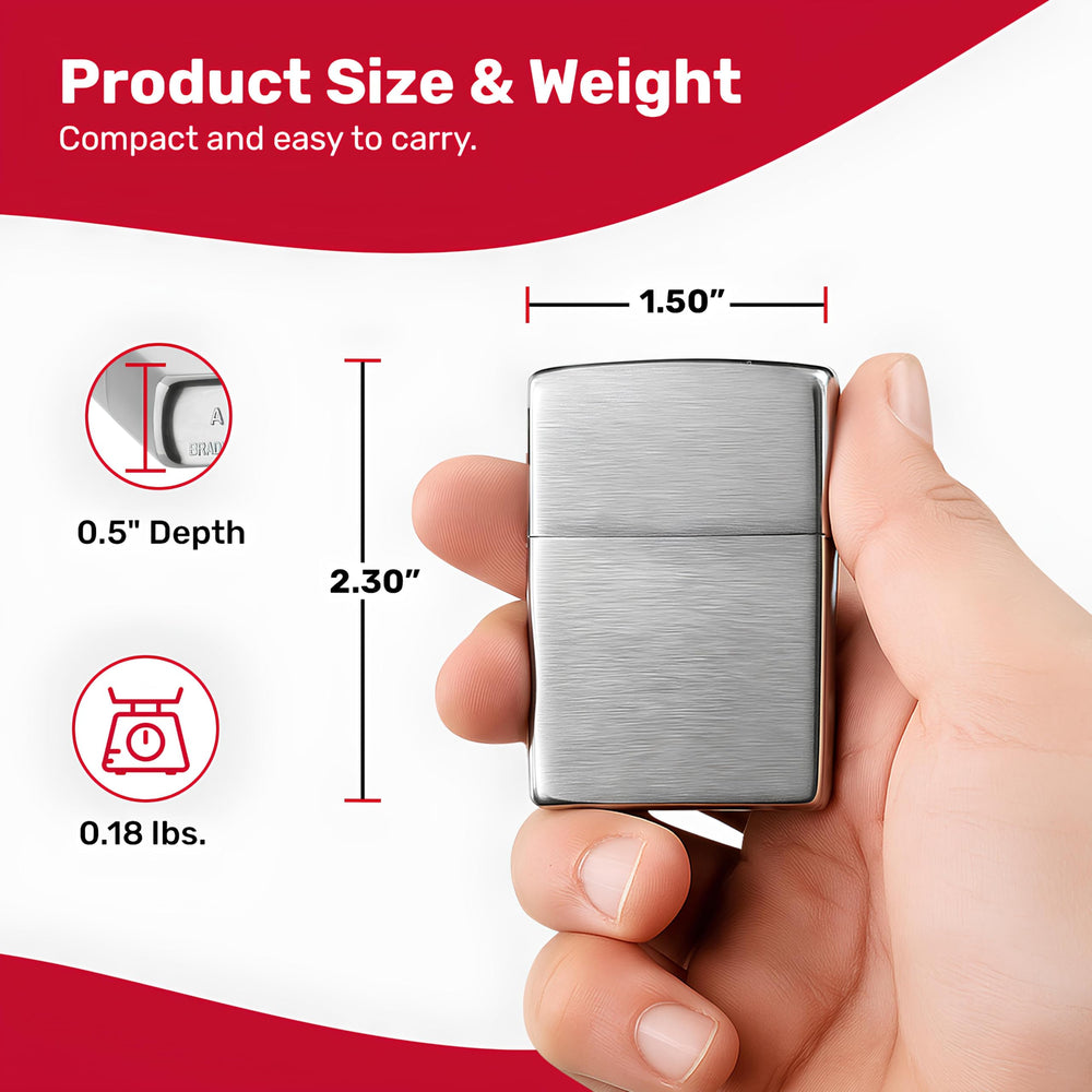 Zippo boxed in gift packaging ready to present as a stylish, practical present