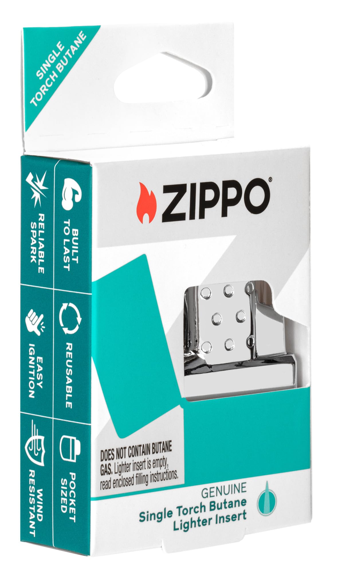 Zippo single torch fuel valve detail showing refill point for clean fueling