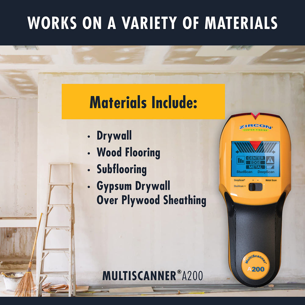 Zircon A200 Metal Scan detecting a hidden metal pipe for safer drilling