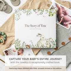 ZIRI & ZANE open lay-flat spread with prompts and photos, easy writing benefit