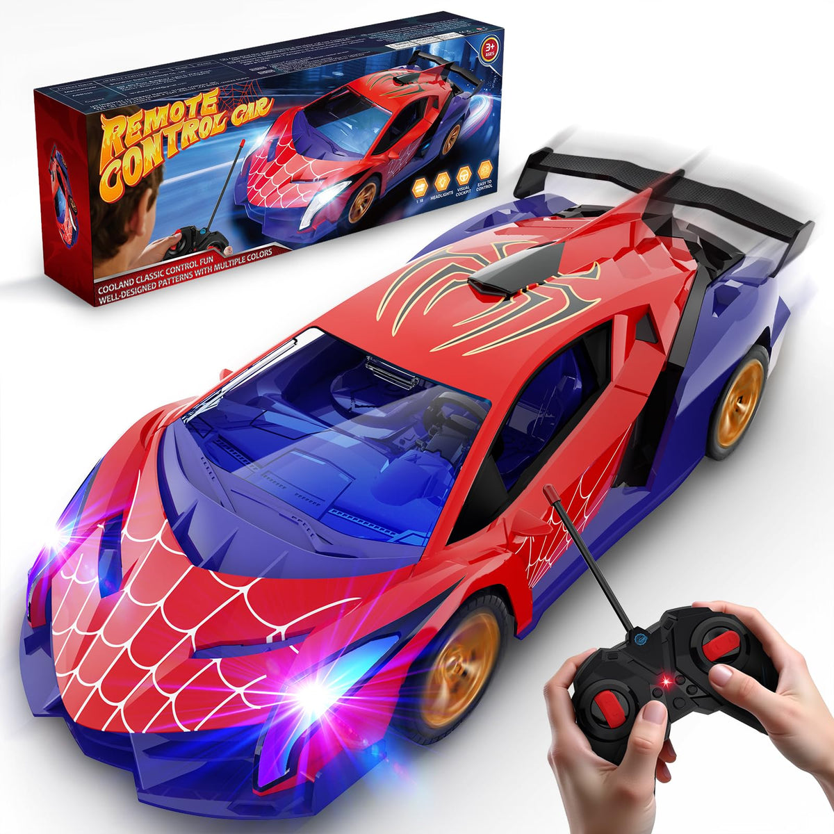 ZIROKAY front view showing spider graphics and playful look
