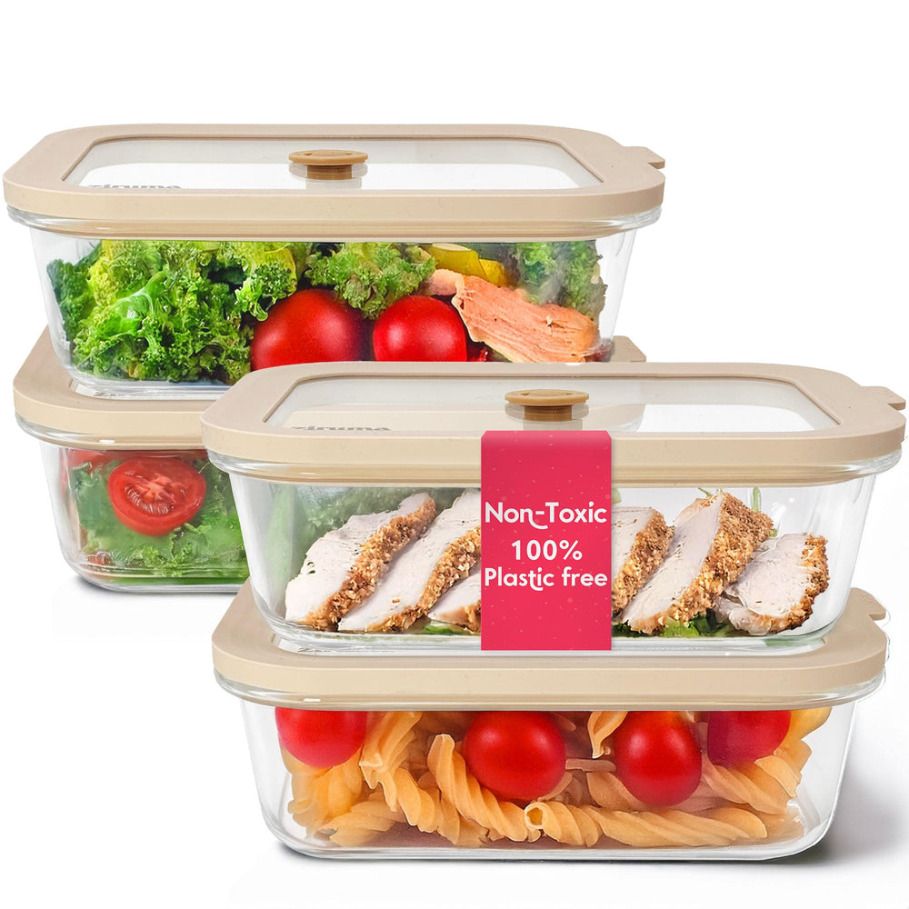 Ziruma front packaging and glass containers showing safe storage benefit