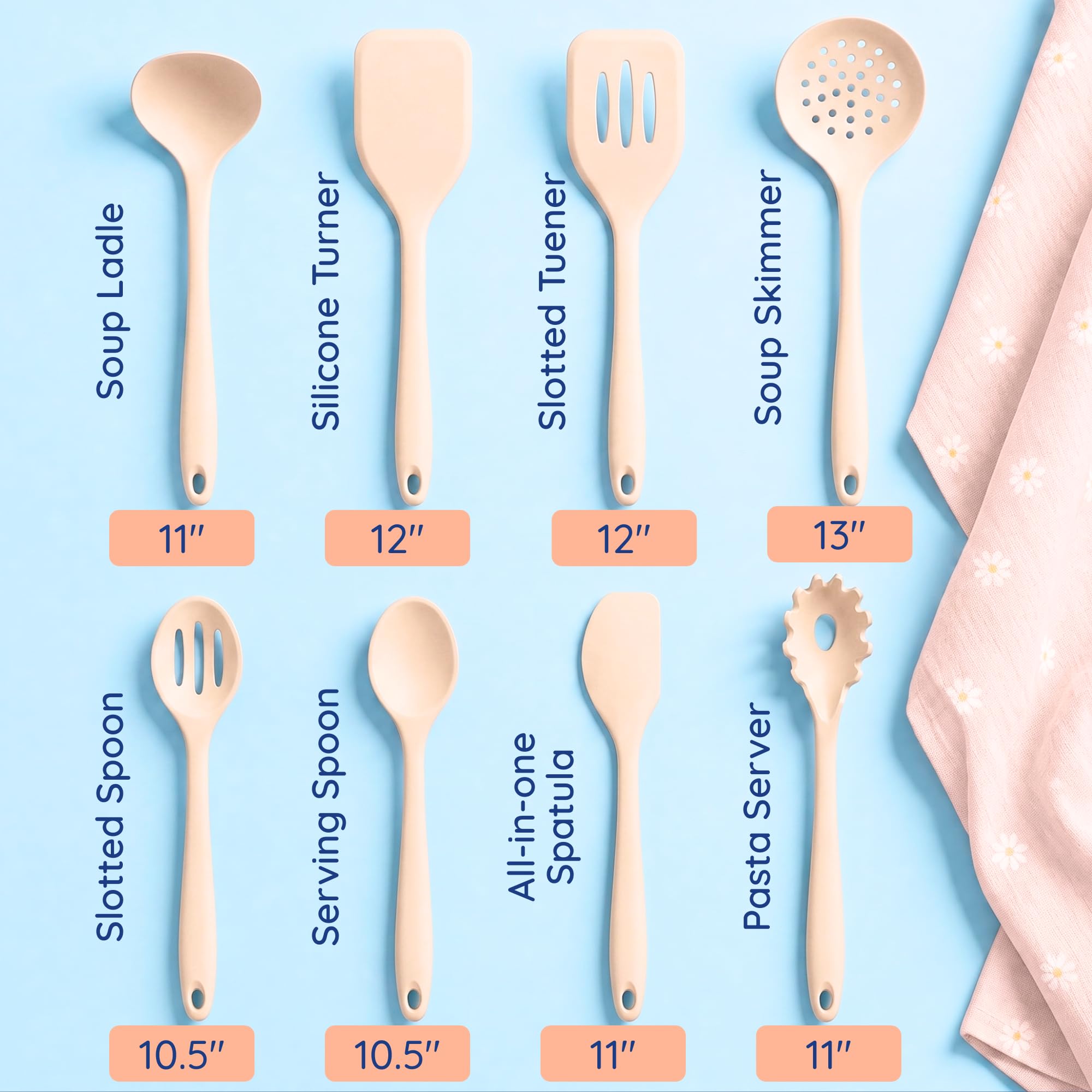 Ziruma utensils staged on kitchen counter showing everyday use and safe materials