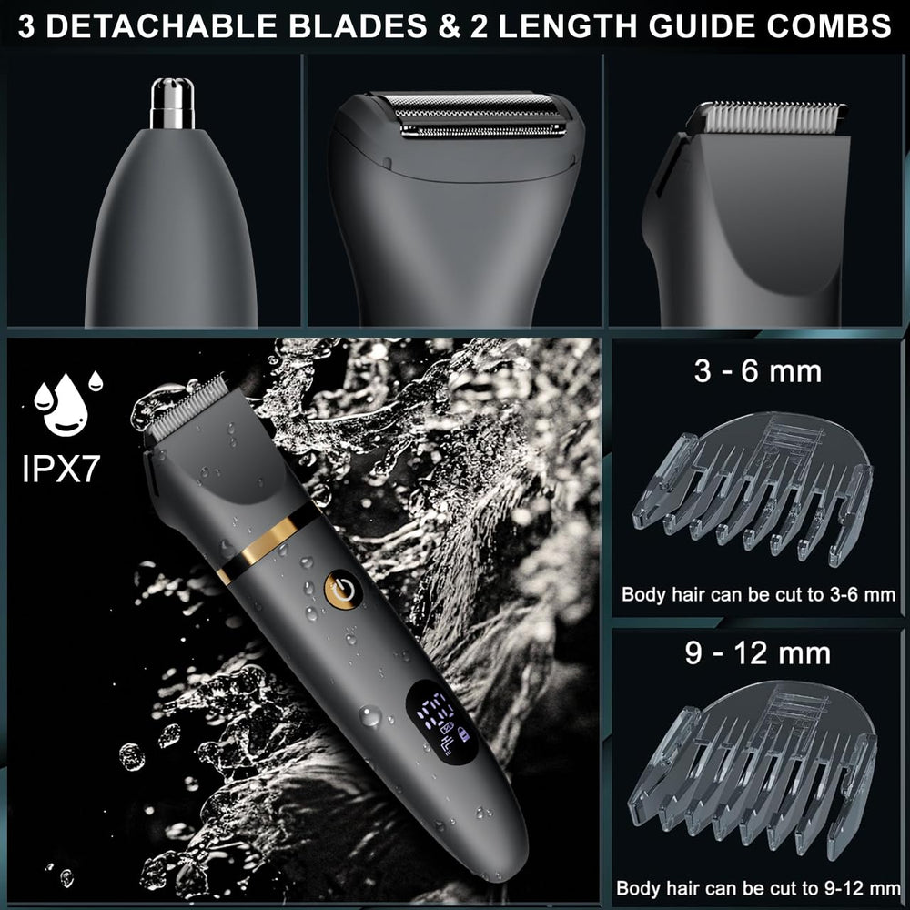 Zivelier groomer in shower demonstrating waterproof cleaning benefit