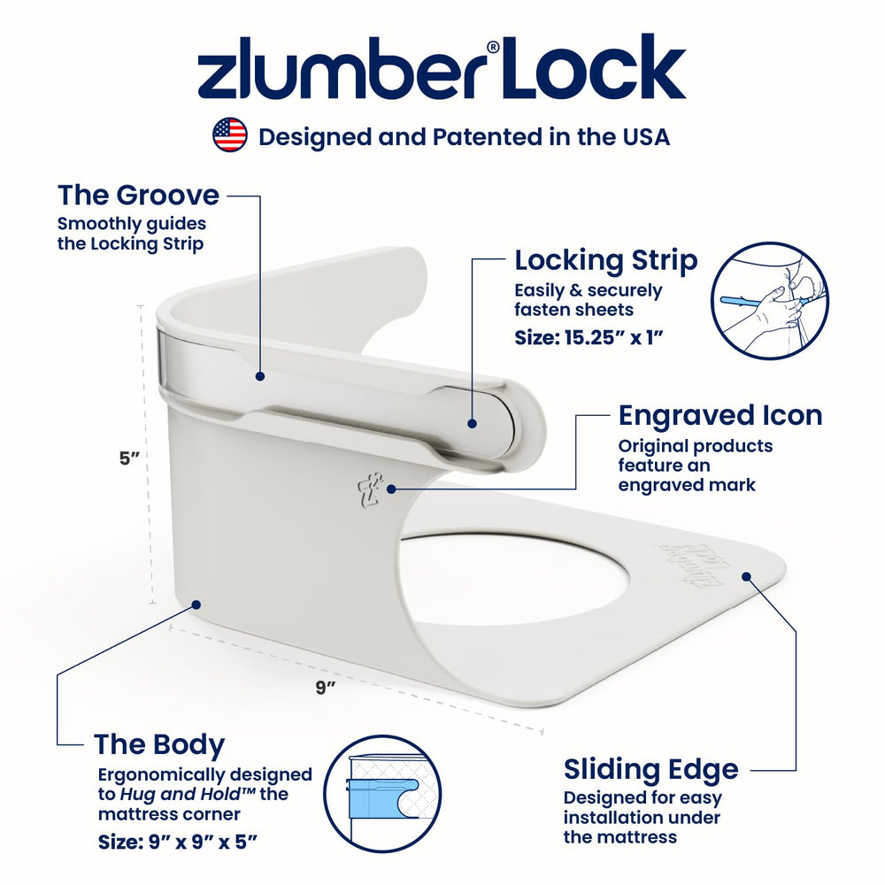 ZlumberLock label and USA patent marking proving authenticity and trust