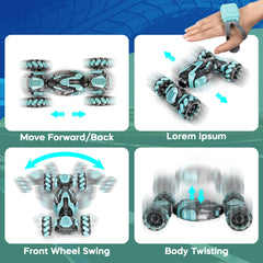 ZMMB gesture watch on wrist controlling car for hands-free stunts