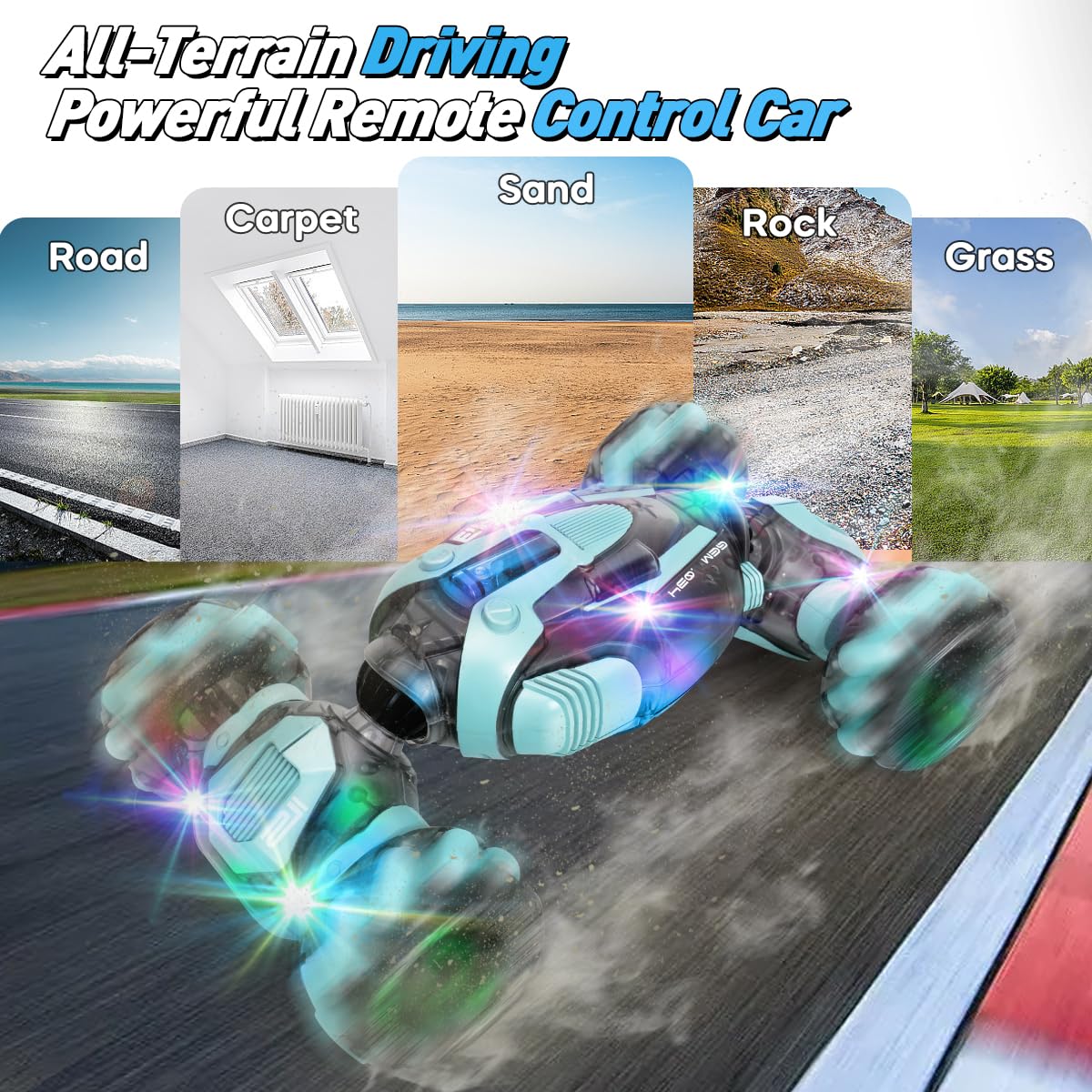 ZMMB performing spins on gravel demonstrating off-road capability