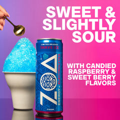 ZOA close-up of can top showing easy-open tab for convenient sipping
