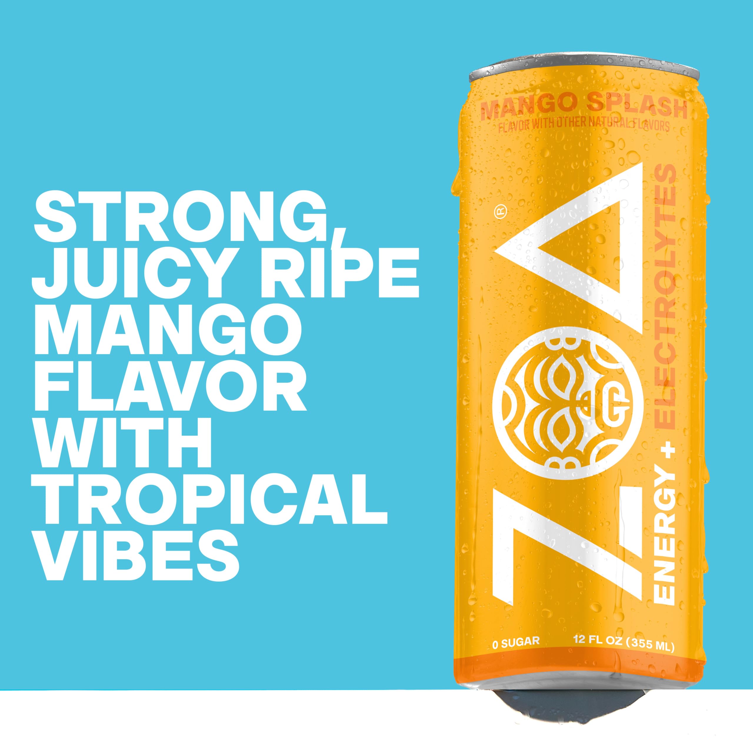 ZOA texture close-up showing creamy mango finish and smooth mouthfeel