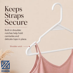 ZOBER view of hook and dual strap hooks keeping thin straps secure