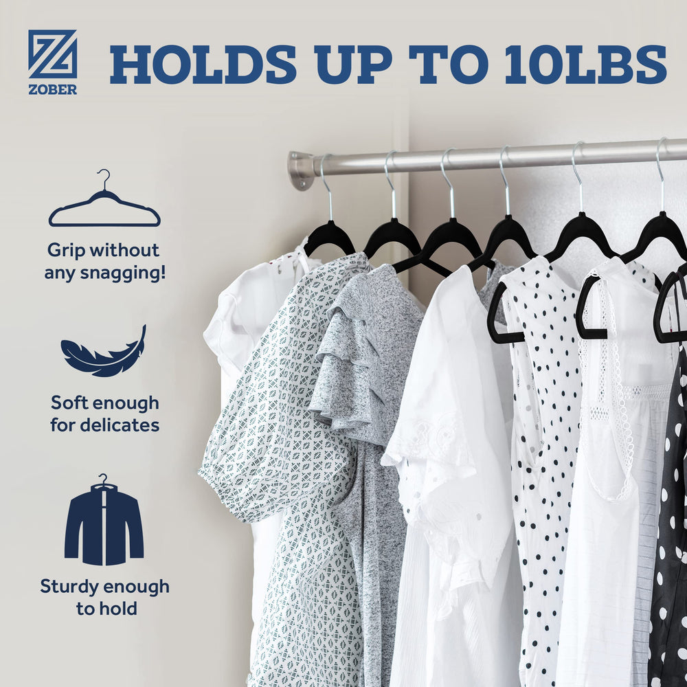 ZOBER swivel hook and bar enabling flexible hanging and easy access