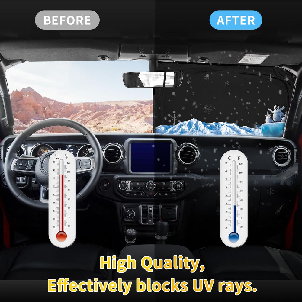 ZOIBV fitted across a Tacoma windshield showing full-coverage fit