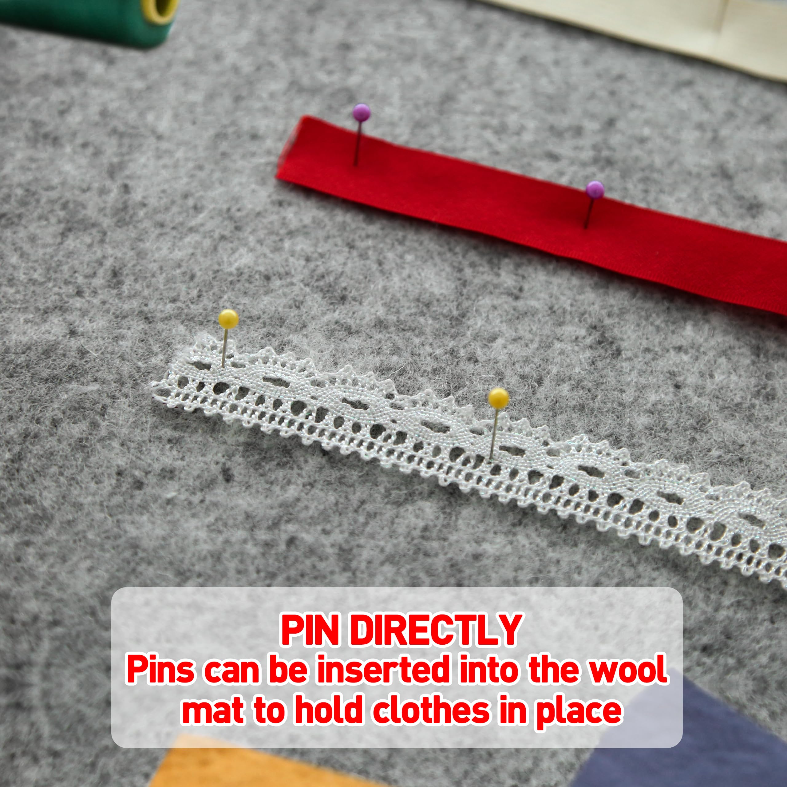 ZOMONETI mat in use under quilt seams demonstrating faster, even pressing