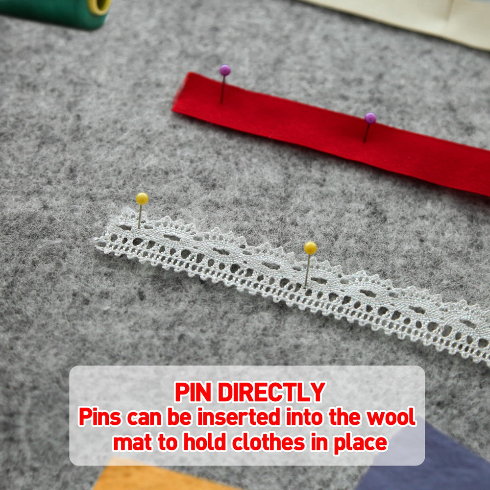 ZOMONETI mat in use under quilt seams demonstrating faster, even pressing