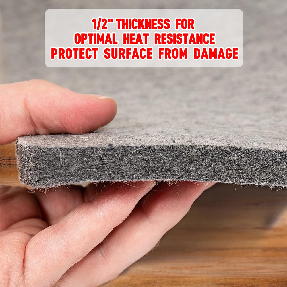 ZOMONETI side view showing 1/2 inch thickness and stable pressing support