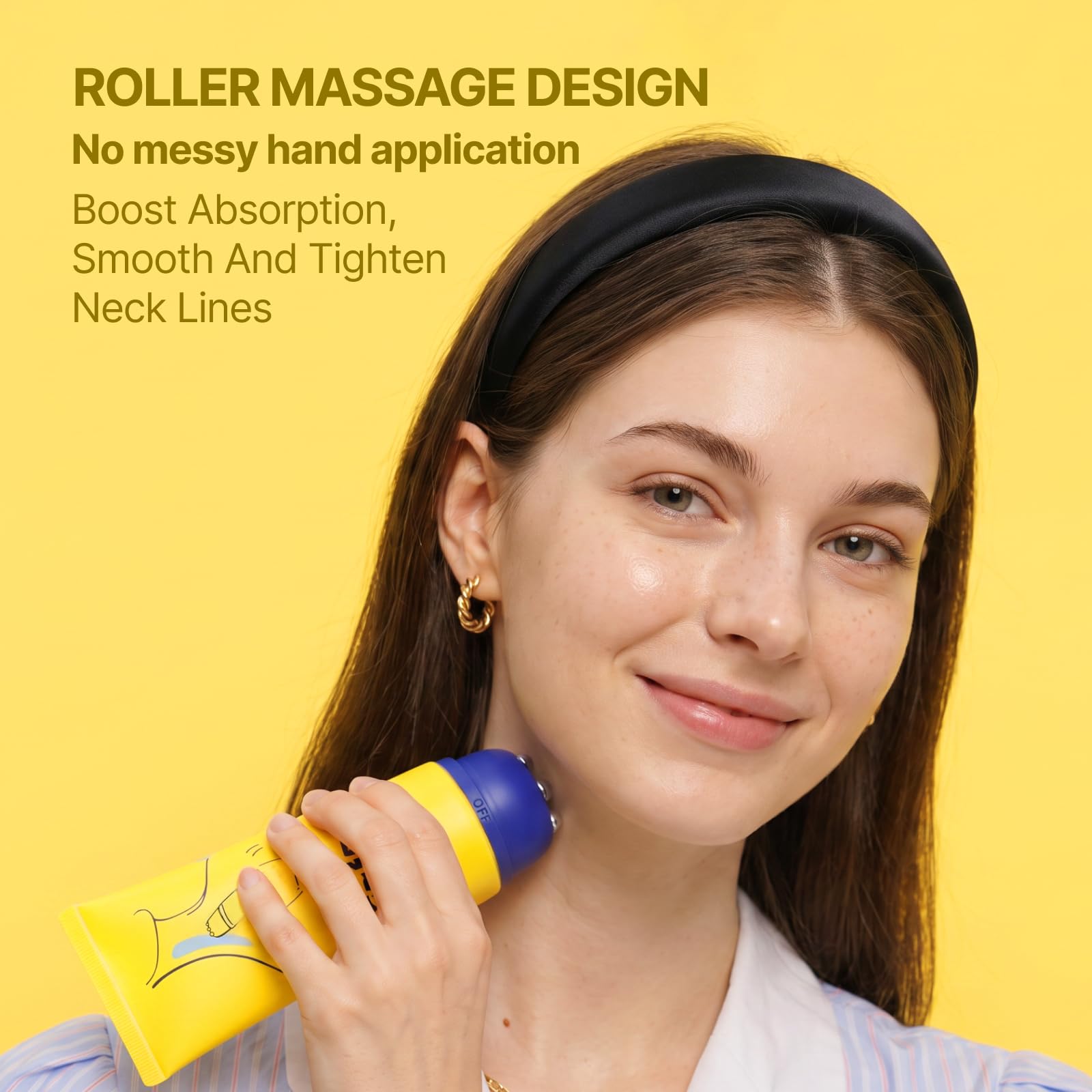 Z:SEA roller close-up demonstrating hygienic applicator for gentle massage