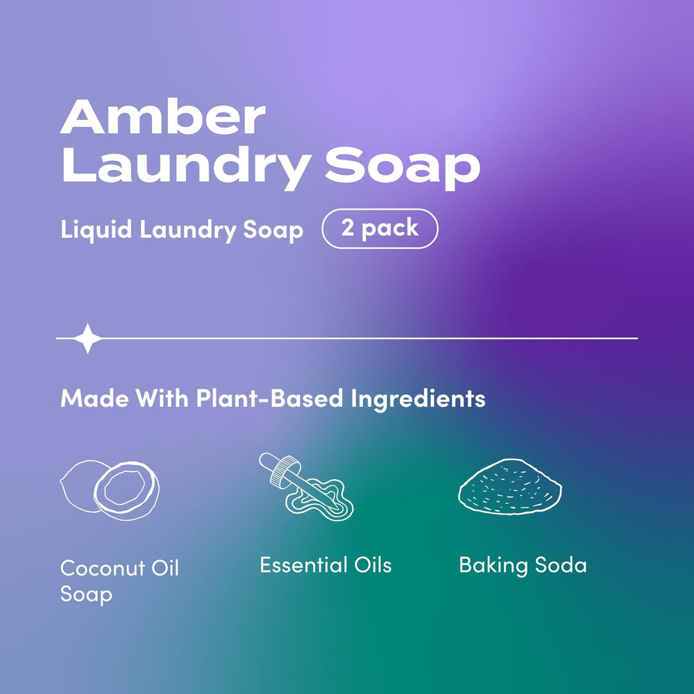 Close-up of Zum Amber label highlighting scent notes and plant-based claims for informed choice
