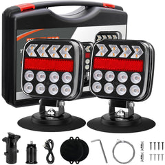ZUNAICE front view of the wireless tail light kit showing compact design and visibility benefit
