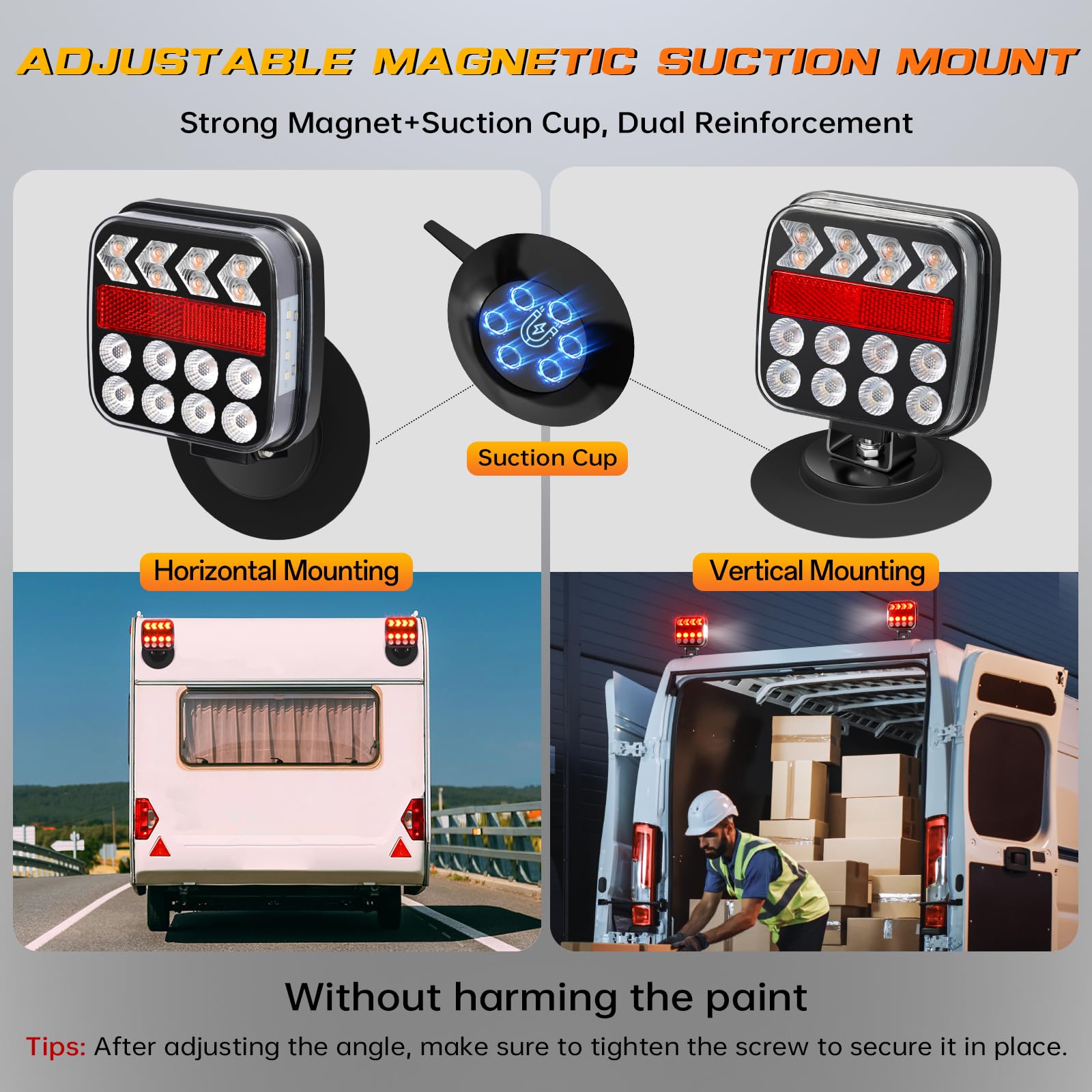 ZUNAICE transmitter with 4-pin and 7-pin plugs for universal trailer compatibility benefit