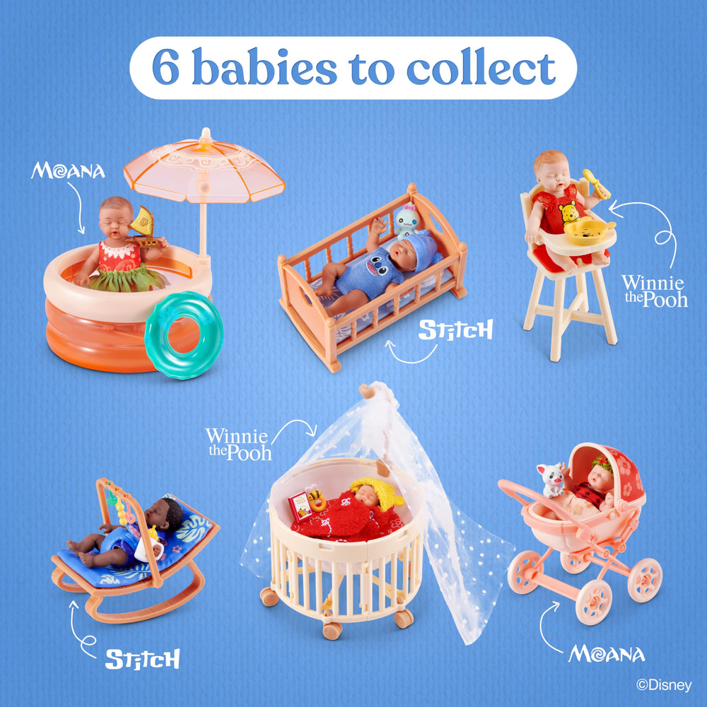 ZURU MY MINI two unboxed capsules displaying a baby and playset for imaginative play