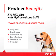 Zymox solution droplet texture demonstrating non-stinging gentle formula