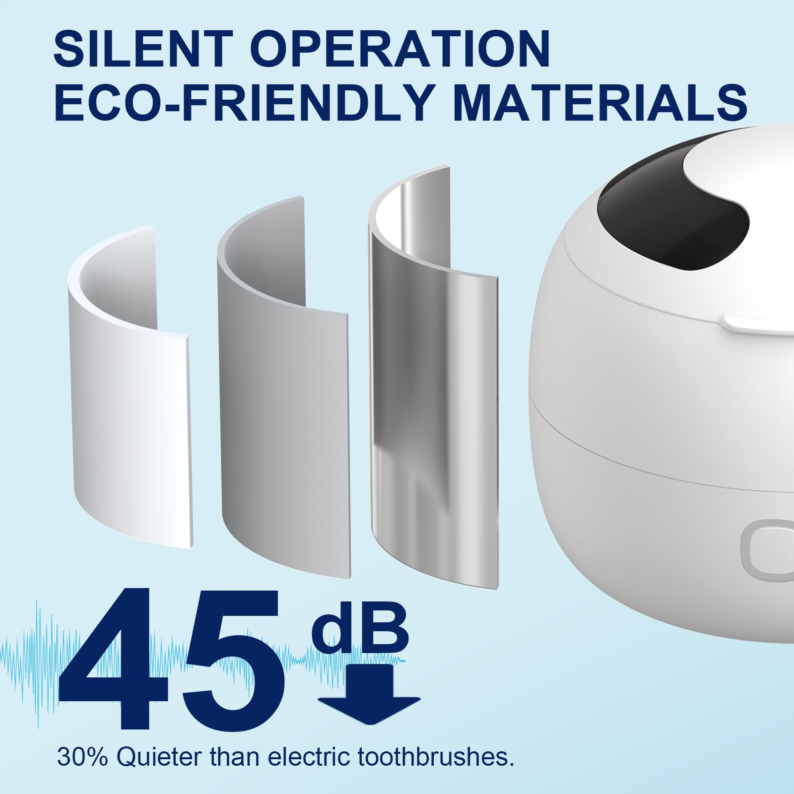 ZYREX denture in tank size comparison showing fit and full-coverage cleaning